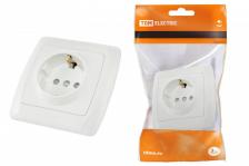 Tdm Розетка 2П+З 16А 250В с защитными шторками Онега SQ1805-0011 1 шт