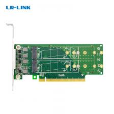 ShenzhenLianrui Electronic Co LR-Link PCIe x16 to 4-Port M.2 NVMe SSD Adapter [LRNV95NF-L]