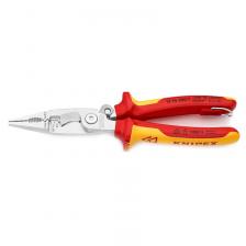 Клещи электромонтажные Knipex KN-1396200TBK, VDE, 6-в-1, зачистка 0.75 – 1.5 / 2.5 мм?, рез ? 15 мм / 50 мм?, 200 мм