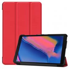Чехол-обложка MyPads для Samsung Galaxy Tab A 8.0 (2019) SM-P200 / P205 тонкий умный кожаный на пластиковой основе с трансформацией в подставку к.