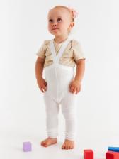 Лосины детские с лямками MINAKU, рост 80-86 см, белые