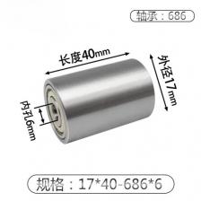 Металлическое колесо с двойным подшипником, транспортировочное железное плоское колесо для ленточного плетения, машина с абразивным ремнем, плоский шкив, натяжное гусеничное колесо