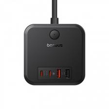 Baseus PowerCombo Cube Power Strip Multi ports 7 in 1 Charger 30W Fast Charger