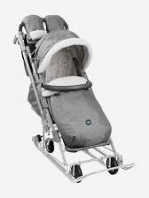 Санки-коляска комбинированная Nika"Ника детям 7-8К" НД7-8К дымчатый, Серый