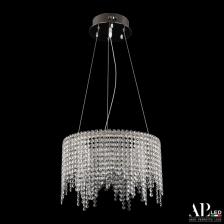 Подвесная люстра хрусталь светодиодная APL LED Sicilia SH02.40.B.Ni.4000