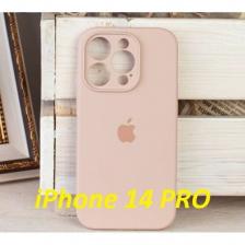 Силиконовый Чехол на iPhone 14 PRO, цвет пудровый