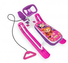 Снегокат Тимка СПОРТ 2 Ника СКАЗОЧНЫЙ ПАТРУЛЬ рама белая, высота руля 42см ССП1/1 белый-розовый