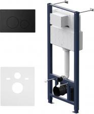 Система инсталляции для унитазов AM.PM Pro I012704.9038 с клавишей Pro L, черный матовый