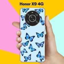 Силиконовый чехол на Honor X9 4G Бабочки / для Хонор Икс9 4Джи