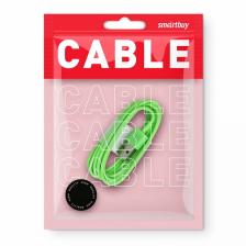 Дата-кабель Smartbuy USB - 8-pin для Apple, цветные, длина 1 м, зеленый (iK-512c green)/500, цена за 1 шт
