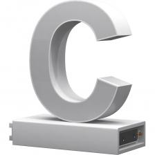 Светодиодная буква С ABCMIX магнитное соединение, 100 мм -С-100-magnetic