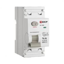 EKF E1026M1630Выключатель дифференциального тока ВД-100N 2P 16А 30мА тип AC эл-мех 6кА 1 шт