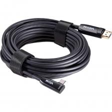 Интерфейсный соединительный кабель предназначен для подключения устройств с разъемом USB C (цифровой сигнал) к устройствам c DP разъемом (цифровой сигнал). Максимальное разрешение 4K@60Hz. Сфера применения данного кабеля - персональные компьютеры, рабочие станции, серверное оборудование, телекоммуникационные сети, сети СКС. Преобразователи сигнала из меди в оптику находятся внутри разъемов. Дополнительного питания не требуется. Использование оптики позволяет передавать DP сигнал без потери качества на большие расстояния, чем при использовании медного кабеля. Оптика значительно более устойчива к внешним  электро-магнитным помехам и сама помех для электронного оборудования не создает, что значительно расширяет сферу применения.