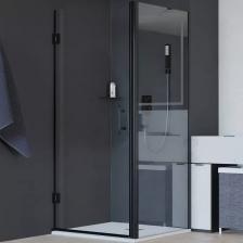 Душевой уголок RGW Hotel 80х90 350604589-014 черный, стекло прозрачное