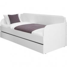 Кровать Hoff Линда, с основанием и ящиком для белья 90х200 см, цвет белый снег