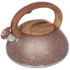 Чайник для плиты Daniks нерж 3 л DSC-8800 коричневый мрамор 296810