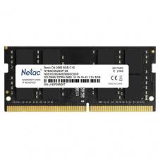 Оперативная память Netac Basic 8 ГБ DDR4 2666 МГц SODIMM CL19 черный NTBSD4N26SP-08
