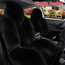 Универсальные зимние подушки для автомобильных сидений, Австралийская овчина, меховое сиденье, автомобильный чехол, осенне-зимние теплые аксессуары для интерьера K6X4