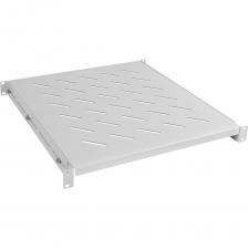 Регулируемая усиленная полка для шкафов и открытых стоек Регулируемая усиленная полка Cabeus для шкафов и открытых стоек, до 100 кг, цвет серый RA-J018-FC-700-100KG