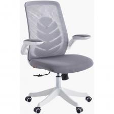 Особенности модели: Эффектный дизайн в белом пластике Эргономичная спинка с поддержкой поясничной зоны Синхромеханизм качания с фиксацией в рабочем положении Откидные подлокотники для экономии пространства Комфортное сидение для длительной работы Бесшумные ролики с полиуретановым покрытием