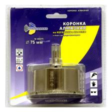 Коронка алмазная по керамике и кафелю Trio-Diamond 400075 (с центрирующим сверлом 75мм)