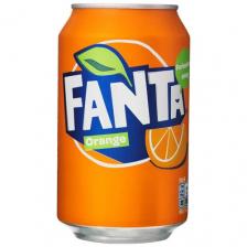 Напиток газированный Fanta Orange, Фанта, 0.33 л, банка