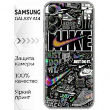 Чехол для Samsung Galaxy A14 с принтом Найк (Самсунг Галакси А14)