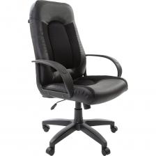 Компьютерное офисное кресло руководителя BRABIX Strike EX-525, с подлокотниками, экокожа 531381