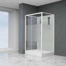 Душевая кабина - лучший выбор для тех, кто любит решения “под ключ”. В комплектации есть всё необходимое: сифон и гофра для подключения, смеситель, полочка и зеркало, надежный акриловый поддон прочностью до 150 кг и ручной душ со шлангом длиной 1 м. Штанга душа регулируется по высоте. Стенки кабины выполнены из безопасного закаленного стекла толщиной 5 мм и обрамлены широкой матовой полосой по запатентованной технологии Frost Line - это стильное и практичное решение. Профиль конструкции выполнен из высококачественного анодированного алюминия. Серия душевых кабин Andaman представлена профилями с сияющим белоснежным покрытием для безупречного сочетания с интерьером вашей ванной комнаты, а широкая размерная линейка позволяет подобрать идеальный формат душевой кабины - квадратная или прямоугольная, просторная или компактная? Решать вам!