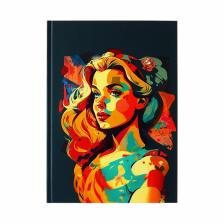 Колледж-тетрадь Calligrata TOP «Девушка. Арт» А4, 120 листов, в клетку, в твёрдой обложке 7БЦ, матовая ламинация, выборочный лак