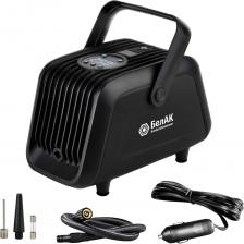 Модель с расширенными функциями для максимального удобства использования.Преимущества:Цифровой манометр с функцией автостоп предотвращает перекачивание.Встроенный яркий фонарь обеспечивает комфортную работу в темное время суток.Режим SOS помогает подать сигнал в экстренных ситуациях.Складная ручка делает компрессор удобным для транспортировки.Балансировка мотора Х2 и 100% медная обмотка ротора увеличивают срок службы.Длина провода — 3,75 м, что подходит для большинства автомобилей.Устройство надежно фиксируется на любой поверхности благодаря резиновым ножкам.Габариты: высота 140 мм, ширина 210 мм, длина 110 мм, вес 1,3 кг.