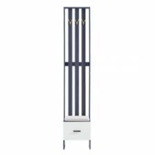 Банкетка с вешалкой и ящиком Xiaomi LINSY Light Luxury Hallway Closet With A Tilting Shoe Cabinet Black/White (AK40-A)