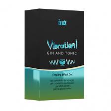 Возбуждающее средство INTT Увлажняющий гель для тела Vibration Gel с ароматом Джин Тоник 15