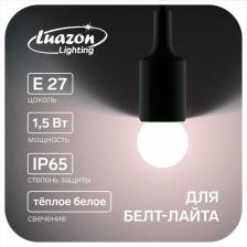 Лампа светодиодная Luazon Lighting, G45, Е27, 1.5 Вт, для белт-лайта, набор 20 шт, свечение тёплое белое
