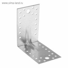Уголок крепежный усиленный ТУНДРА krep, 105x105x65x2 мм