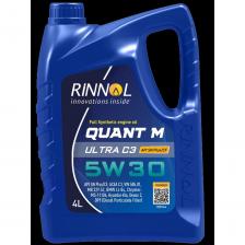 RINNOL QUANT M ULTRA С3 5W30 — это современное синтетическое моторное масло с высокими эксплуатационными характеристиками, созданное по технологии Low SAPS (низкое содержание сульфатной золы, фосфора и серы). Подходит для использования в бензиновых и дизельных двигателей легковых и легких коммерческих автомобилей. Особенно рекомендуется для двигателей, оснащенных современными системами снижения токсичности выхлопных газов, такими как DPF (дизельный сажевый фильтр) и TWC (трехкомпонентный каталитический нейтрализатор).ПРЕИМУЩЕСТВА Соответствует последним международным стандартам ACEA и API и отвечает требованиям большинства автопроизводителей Благодаря своей специальной формуле сохраняет эффективность и продлевает срок службы систем, снижающих токсичность выхлопных газов, таких как DPF (дизельный сажевый фильтр) и TWC (трехкомпо нентный каталитический нейтрализатор) Новейшая технология присадок обеспечивает превосходную защиту от износа и образования всех типов отложений даже в самых тяжелых условиях эксплуатации Обладает отличной текучестью при низкой температуре, обеспечивая в зимних условиях легкость запуска и быструю циркуляцию масла в двигателе.СООТВЕТСТВУЕТ ТРЕБОВАНИЯМ СЛЕДУЮЩИХ СПЕЦИФИКАЦИЙ: API SP/SN PLUS/CF ACEA C2/C3; MB 229.31, MB 229.51, MB 229.52; VW 504 00/507 00; BMW Longlife-04; Porsche C30, Fiat 9.55535-S1; GM Dexos2, Opel OV 040 1547-D30, G30; рекомендовано HONDA, LEXUS, TOYOTA, SUZUKI, HYUNDAI, KIA, NISSAN, MAZDA, SUBARU, GEELY, CHERY