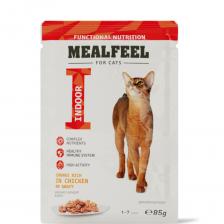 Mealfeel Functional Nutrition Влажный корм (пауч) для взрослых кошек, курица в соусе с цельными кусочками филе, 85 гр.