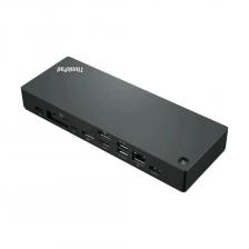 Док-станция Lenovo ThinkPad Universal Thunderbolt 4 Dock, (Thunderbolt, RJ-45, 4xUSB 3.1, USB Type-C, HDMI, 2xDP, Mini jack). 135Вт Черный (40B00135CN)