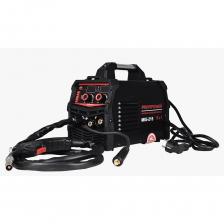 Сварочный аппарат инверторный полуавтомат Vniissok MIG-215 с газом/без газа 5 в 1 (ММА/MIG/MIG NO GAS/TIG) со съёмным рукавом, построен на современной элементной базе с использованием IGBT транзисторов ведущих производителей. Инверторная частота 50кГц позволяет значительно уменьшить габариты и вес сварочного аппарата. Уменьшение потерь металла от брызг, увеличивает эффективность сварки и уменьшает затраты энергии. Инверторная технология на базе IGBT транзисторов обеспечивает лучший контроль за параметрами сварочного тока, обеспечивает стабильную работу, обеспечивает постоянство значения рабочего напряжения и компенсирует перепады питающего напряжения в диапазоне ±15%. Подбирает значение рабочего напряжения, идеально подходящего для заданной величины сварочного тока, обеспечивает превосходные характеристики сварки. Включает в себя уникальную систему контроля сварочных динамических характеристик - обеспечивает стабильность горения дуги, низкий уровень разбрызгивания металла, прекрасную форму шва, высокую эффективность сварки. Включает функцию капельного переноса в процессе сварки, обеспечивает высокий уровень напряжения холостого хода, оптимальную, плавную скорость подачи проволоки, практически безотказное возбуждение дуги. Имеет защиту от перегрева и устойчивый к коррозии корпус. Аппарат оснащен стабилизатором питающего напряжения, антизалипания, форсаж дуги. Для объемных работ. Работает в режиме MIG 20 до 215А в режиме ММА номинальное напряжение 140-240V диаметр используемых электродов 1,6-5 мм Большой дисплей MIG-215 относится к паяльно-термическим инструментам. Главным отличием данного устройства являются: - Компактные габариты (4кг) - Съёмный рукав типа MIG14 для режима MIG сварки. - Возможность установить катушки как D100 (на 1кг) - Многофункциональность (MIG/MIG no gas/MMA/TIG-Lift (горелка для Tig сварки в комплект поставки не входит, её артикул 165424748 )