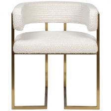 GY-08504 Стул букле бежевый/матовое золото 60*55*73см Garda Decor