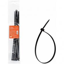 Стяжки (хомуты) кабельные 4,8*350 мм, пластиковые, черные, 10 шт.