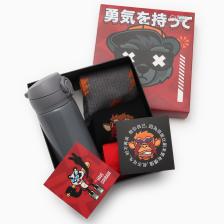 Подарочный набор KAFTAN «Медведь»: термос и носки 3 пары, размер 36-37 (22-24 см)