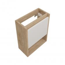 Тумба подвесная для ванной Teymi Nura T60535 — компактное и стильное решение для вашего санузла. Модель из коллекции Nura идеально подойдет для тех, кто ищет функциональную и элегантную тумбу под умывальник. Благодаря удачному сочетанию белого фасада и корпуса цвета дуб эврика, эта тумба легко впишется в любой современный интерьер, добавляя интерьеру светлый и уютный акцент. С размерами 35.7 см в ширину, 17.5 см в глубину и 48.2 см в высоту, тумба Teymi Nura идеально подходит для небольших ванных комнат, предлагая удобное место для хранения при ограниченном пространстве. Подвесной монтаж позволяет легко поддерживать чистоту на полу и придает мебели легкость и воздушность. Модель оснащена полками, что обеспечивает достаточное пространство для хранения косметики, чистящих средств или других необходимых аксессуаров. Дверка тумбы универсальная с доводчиком её можно повесить как слева так и справа. Тумбы имеет регулируемые навесы хеттик. Нижний винт регулирует угол подвешивания тумбы - ход вверх / вниз. Задний винт регулирует расстояние подвешенной тумбы от стены - ход вперёд / назад. Тумба навешивается на кронштейн, который идёт в комплекте. Кронштейн необходимо переломить на две части и закрепить на стене по высоте и ширине тумбы. После подвешивания тумбы и регулировки нижним винтом (при необходимости) угла, задним винтом тумбу притягивают к стене.  