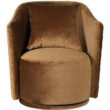 Кресло Garda Decor VERONA BASIC-3K-ЗОЛОТО-Pad14 (Коричневый)
