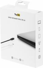 Адаптер питания TOPON TOP-UC100, 5 - 20 В, 3.0A, 100Вт, Подходит для зарядки ноутбуков Apple Macbook, HP, Dell, Asus, Lenovo, Acer, Samsung, Xiaomi, MSI, Honor, Huawei смартфонов, планшетов, умных