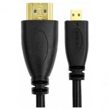 Кабель-переходник GSMIN HD15 HDMI (M) - Micro HDMI (M) (5 м) (Черный)