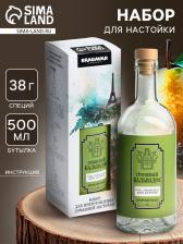 Подарочный набор для приготовления настойки «Грушевый кальвадос», набор трав и специй 38 г., бутылка 500 мл., инструкция