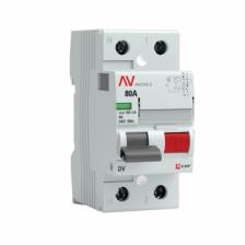 EKF Устройство защитного отключения DV 2P 80А/100мА (A) EKF AVERES rccb-2-80-100-a-av 1 шт