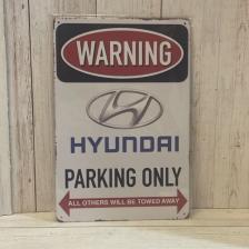 HYUNDAI Знак для парковки из алюминия