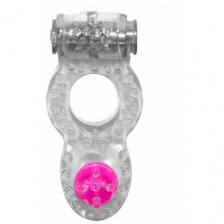 Lola games Эрекционное кольцо Rings Ringer, 3.2 см, прозрачный/розовый